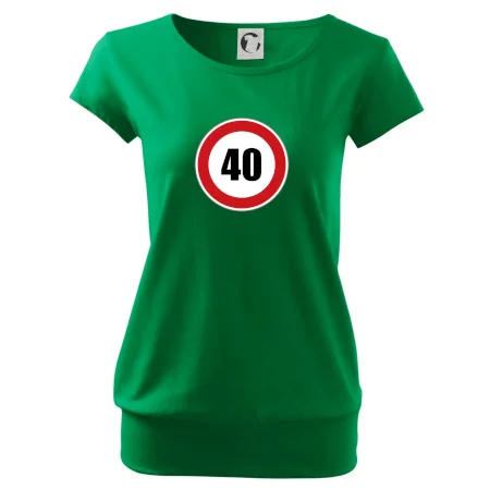 Dopravní značka - omezení rychlosti 40