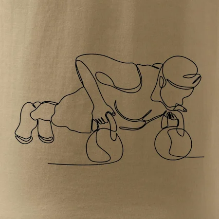 Kitebell posilování jedním tahem