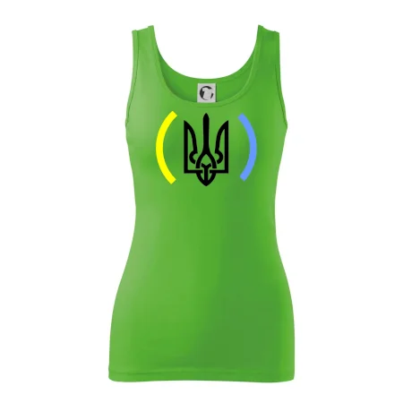 Ukrajina trojzubec s barvami