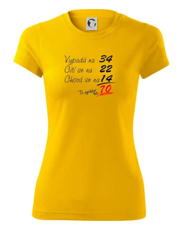 Vypadá, cítí se, chová se - 70 let