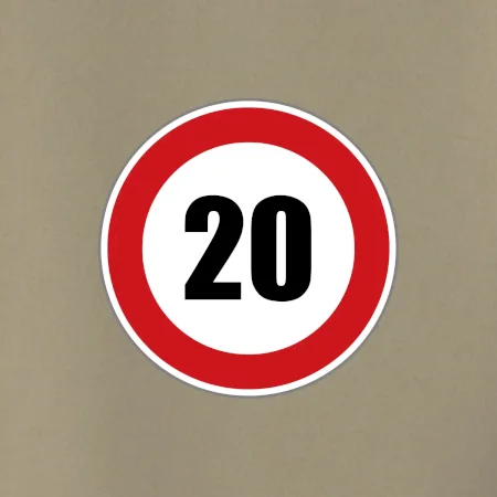 Dopravní značka - omezení rychlosti 20