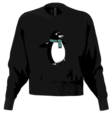 Tučňák se zelenou šálou