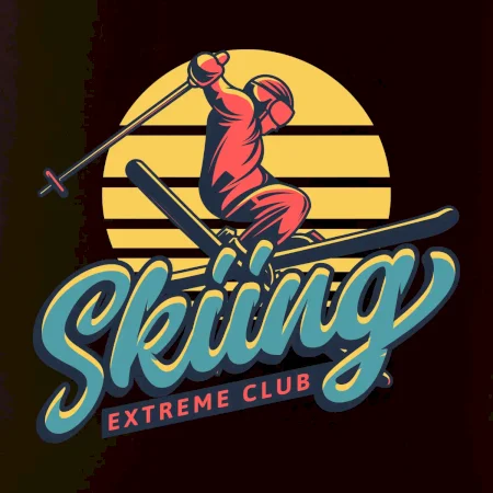 Skiing winter extreme cup