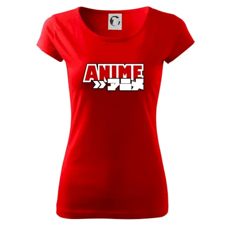 Anime nápis červený