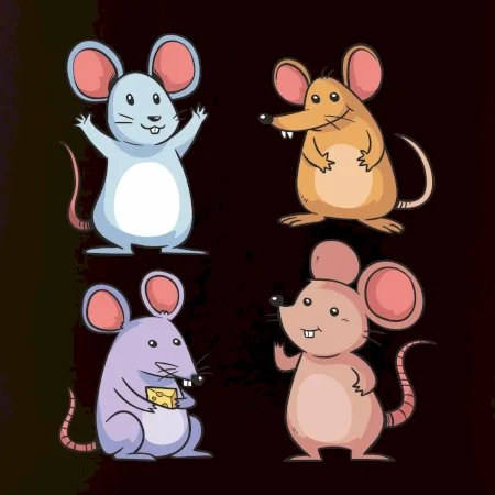 Barevné myši