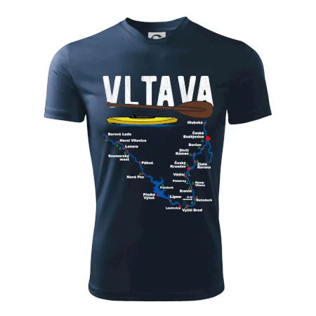 Mapa řeky Vltavy
