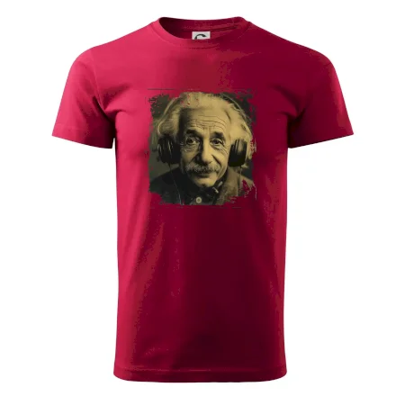 Albert se sluchátky