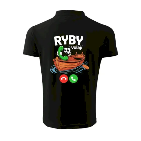 Karikatura ryby volají