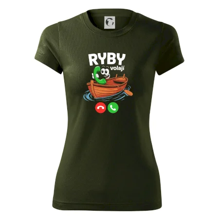 Karikatura ryby volají