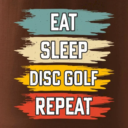 Disc Golf eat sleep barevné
