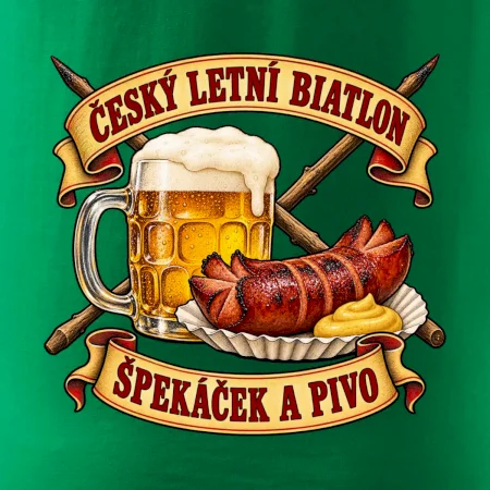Český letní biatlon špekáček a pivo