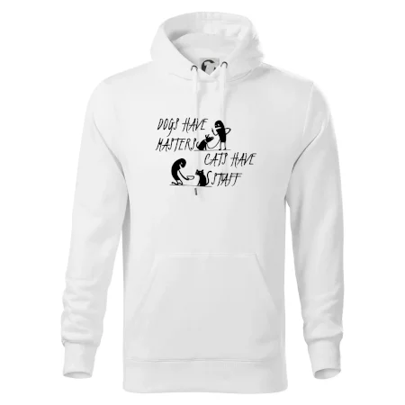 Dogs have masters, cats have staff