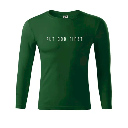 Put God first slabý nápis