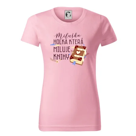 Kniha - Holka, která miluje knihy -  Vaše jméno