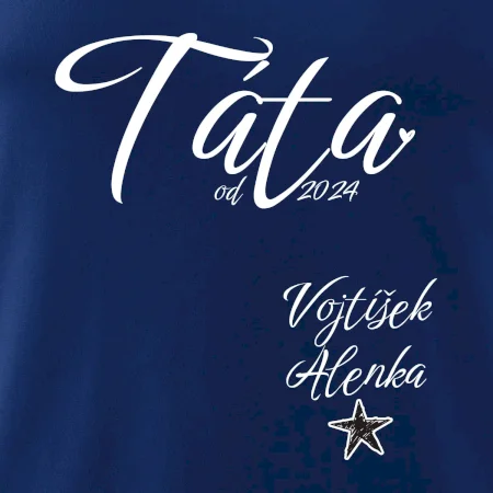 Táta od roku + jména dětí dole vlevo