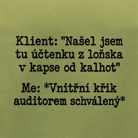 Klient a vnitřní auditorský křik
