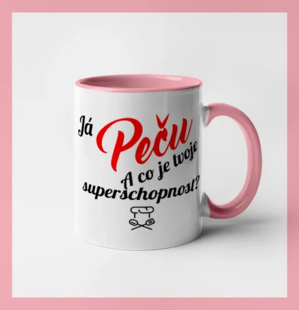 Já peču - tvoje superschopnost? šikmý nápis