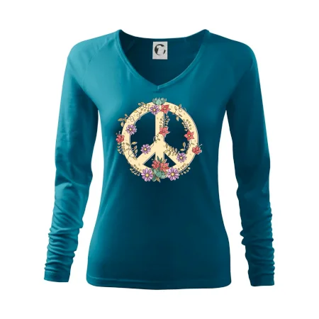 Peace symbol pískový