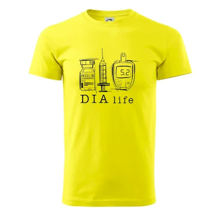 D I A life - kreslený insulin injekce a glukometr