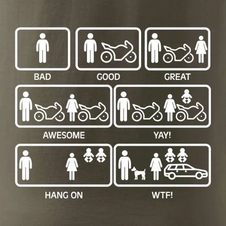 Moto holka rodina