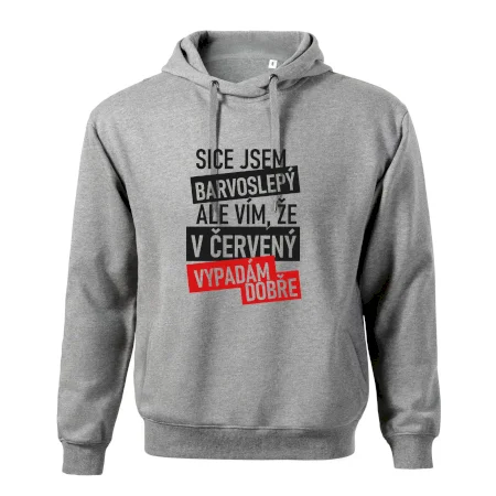 Sice jsem barvoslepý, ale vím, že v červené vypadám dobře