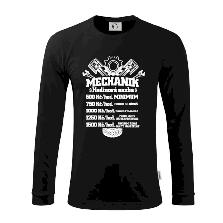 Mechanik - hodinová sazba