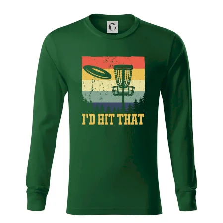 Disc golf player retro vintage