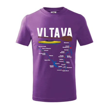 Mapa řeky Vltavy