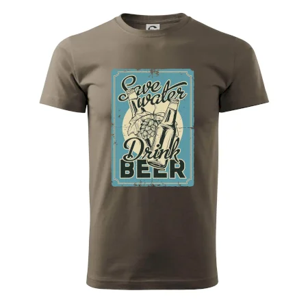 Save water drink beer poster