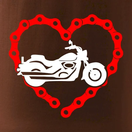 Moto srdce řetěz - chopper
