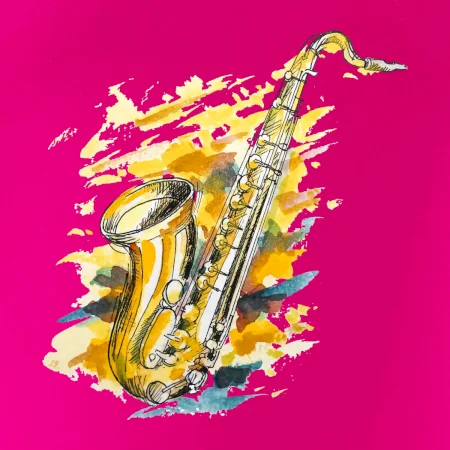 Saxofon malovaný