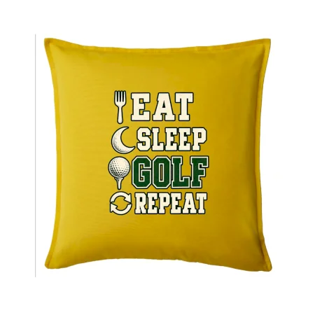 Eat sleep golf repeat typografie