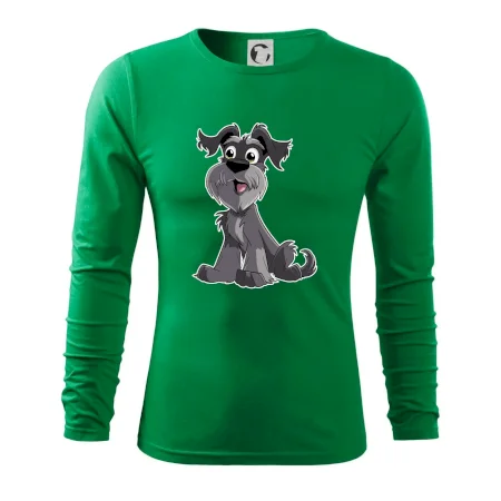 Knírač kreslený sedící