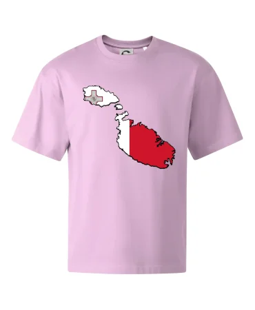 Mapa Malta s vlajkou