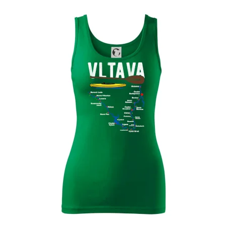 Mapa řeky Vltavy