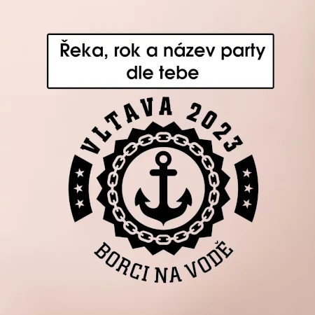 Na vodu - kotva (vlastní nápis)