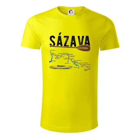 Mapa řeky Sázavy