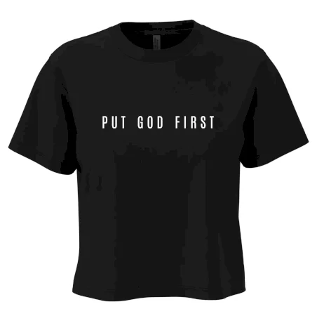 Put God first slabý nápis