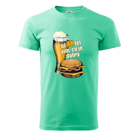 Pivo a burger vím co je dobrý