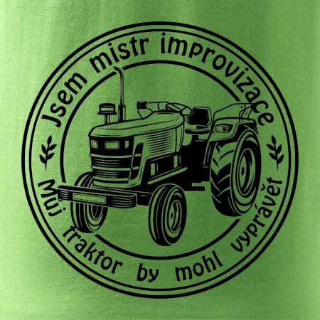 Mistr improvizace starý traktor
