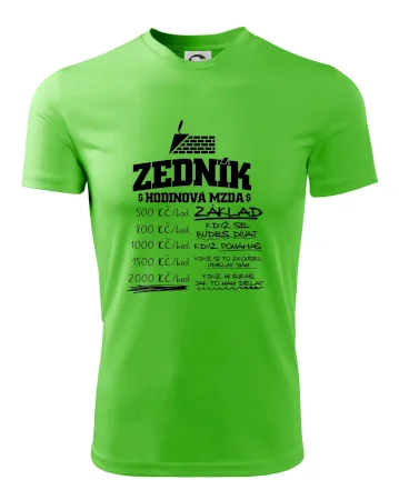 Hodinová mzda zedník