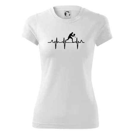 EKG stolní tenista stojící