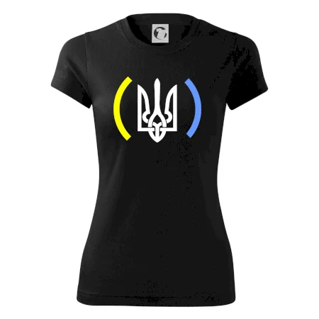 Ukrajina trojzubec s barvami