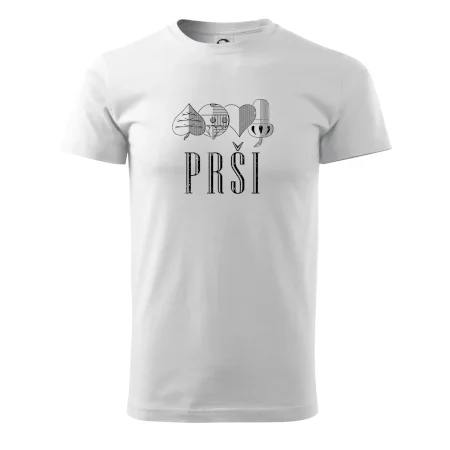 Prší - nápis
