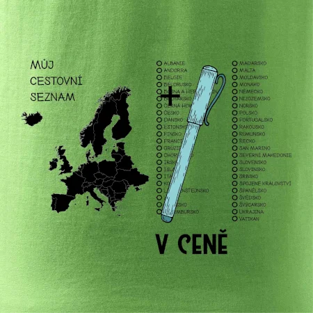 Můj cestovní seznam Evropa