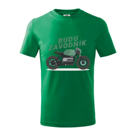 Budu závodník  zelený cafe racer