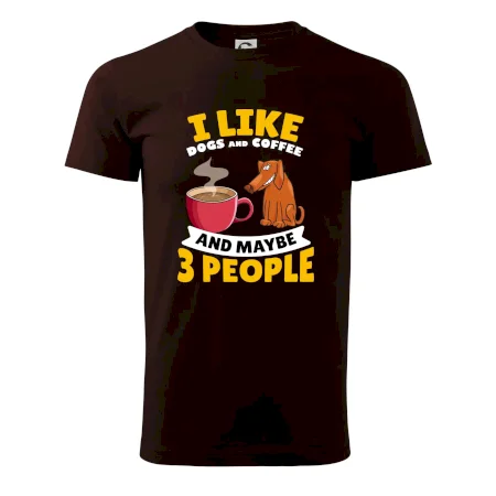 I like dogs and coffee and maybe 3 people