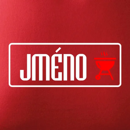 Zástěra na grilování s vlastním jménem