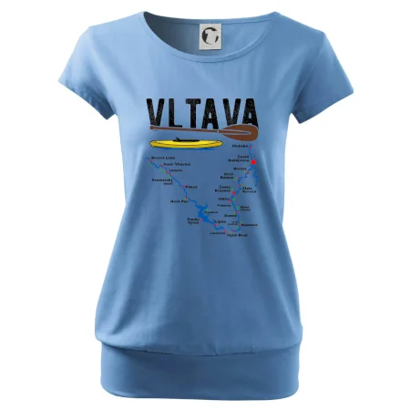 Mapa řeky Vltavy