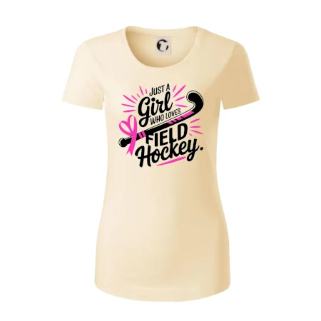 Just a girl who loves field hockey černo růžové
